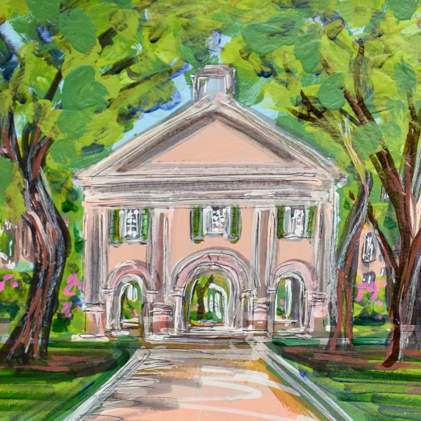 College of Charleston Landmark Acrylic Ornament