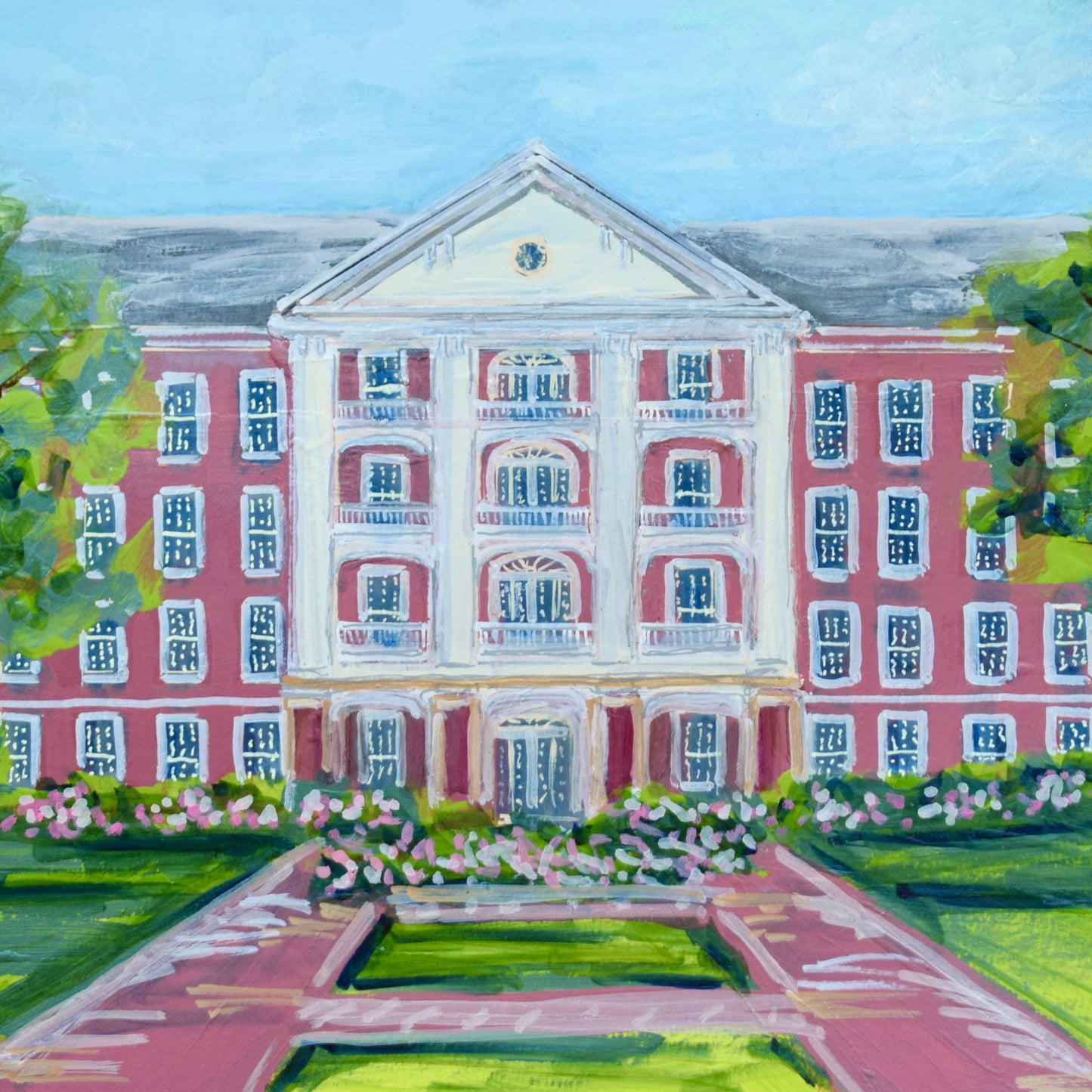 Peace College Landmark Acrylic Ornament