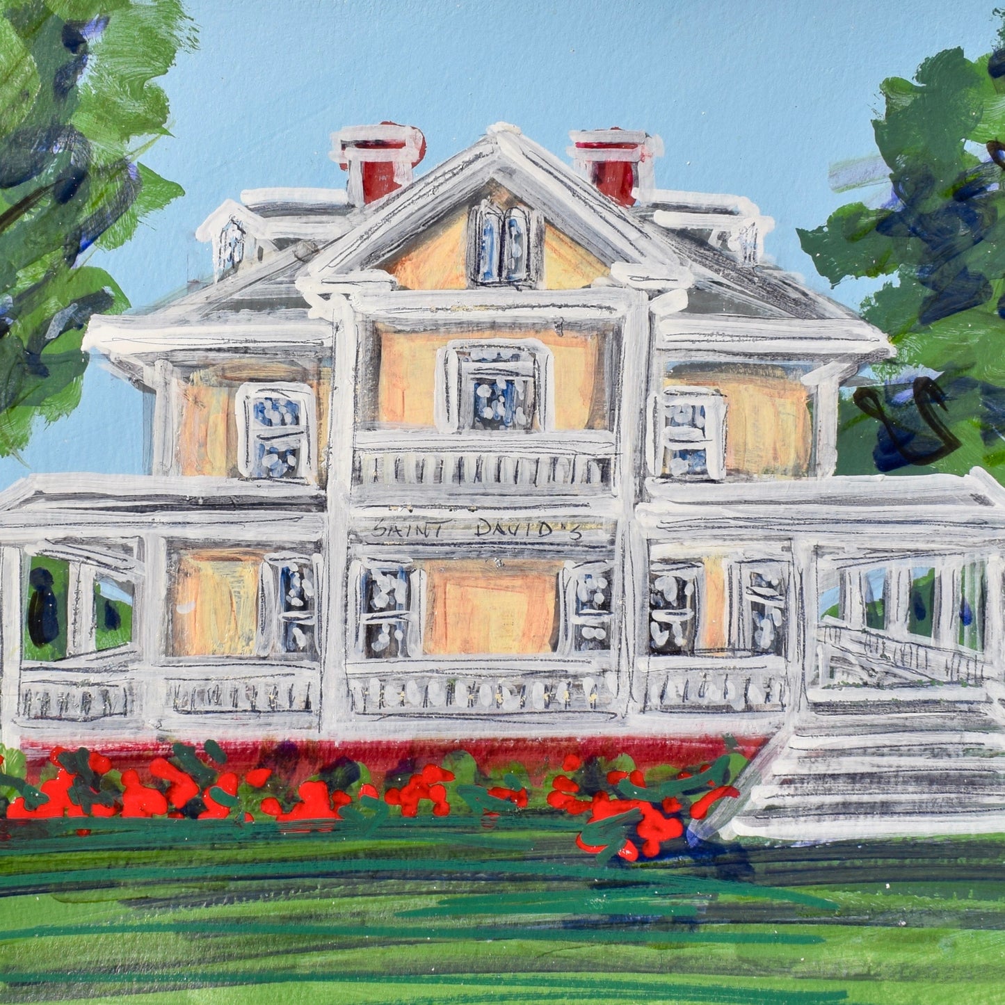 St. David's Landmark Acrylic Ornament