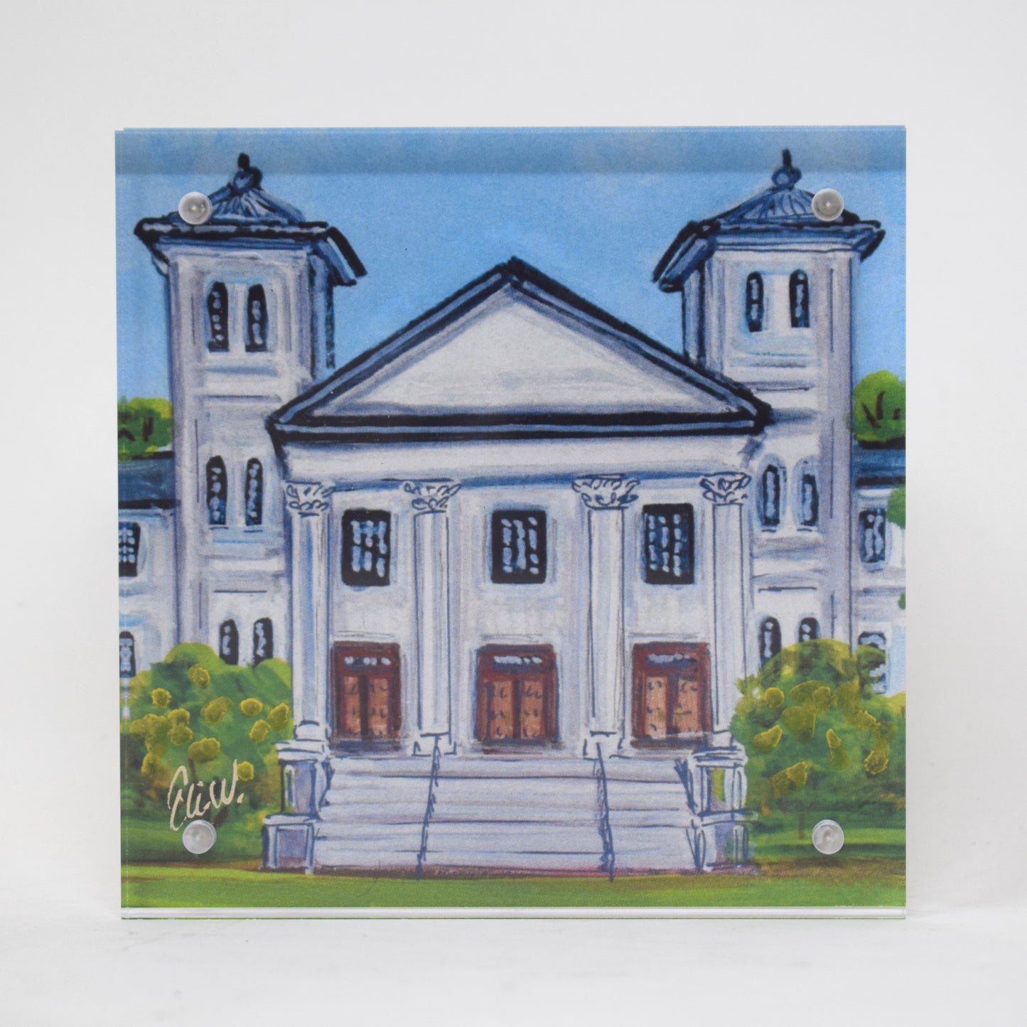 Wofford Landmark Acrylic Block - 4x4
