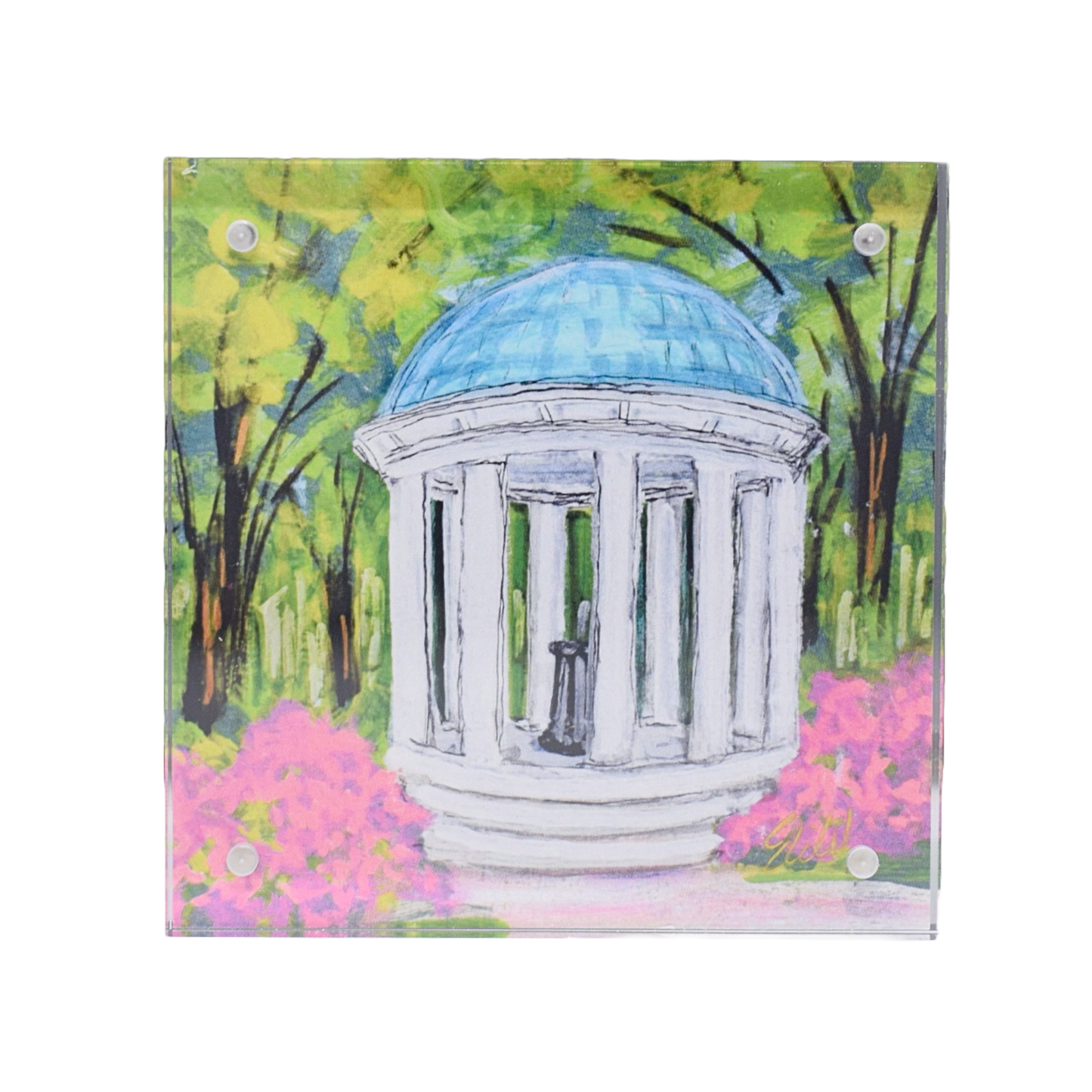 UNC Landmark Acrylic Block - 4x4