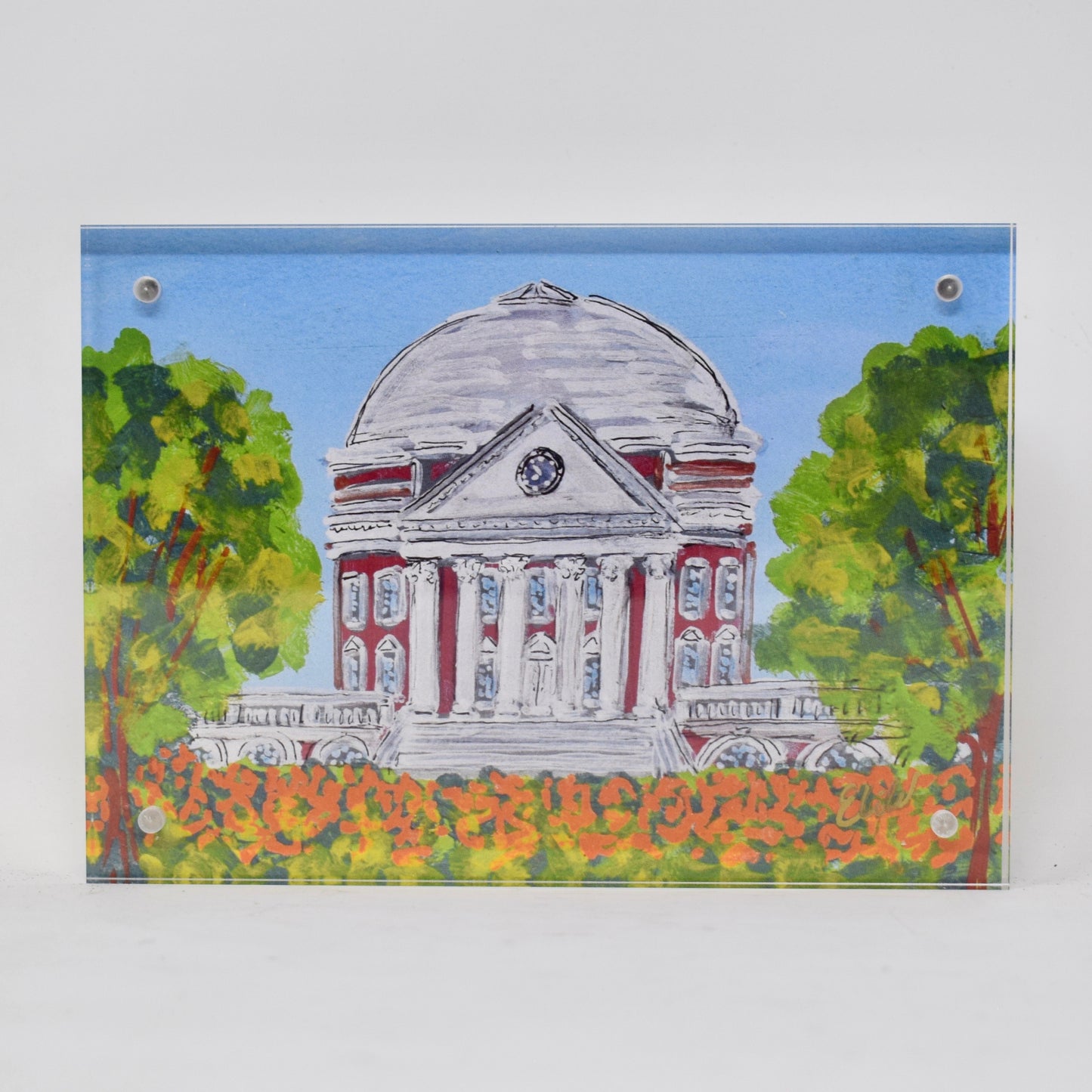 UVA Landmark Acrylic Block - 5x7