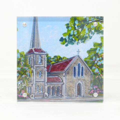 Christ Episcopal Church Landmark Acrylic Block - 4x4