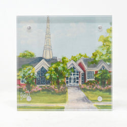 Hayes Barton Methodist Church Landmark Acrylic Block - 4x4