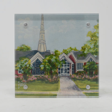 Hayes Barton Methodist Church Landmark Acrylic Block - 4x4