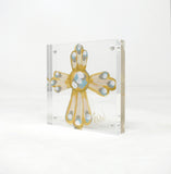 Joy Cross Acrylic Block
