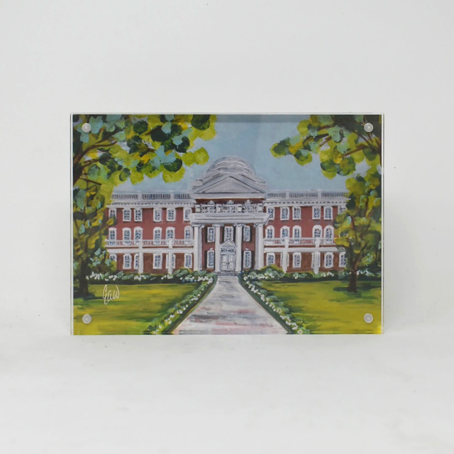 Longwood University Landmark Acrylic Block - 5x7