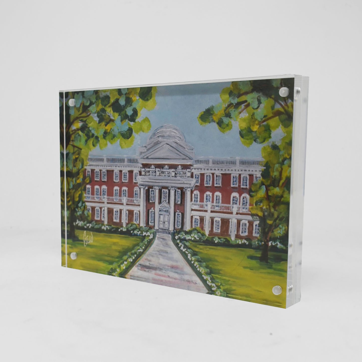 Longwood University Landmark Acrylic Block - 5x7