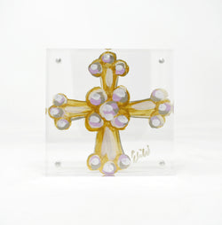 Love Cross Acrylic Block