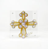 Love Cross Acrylic Block