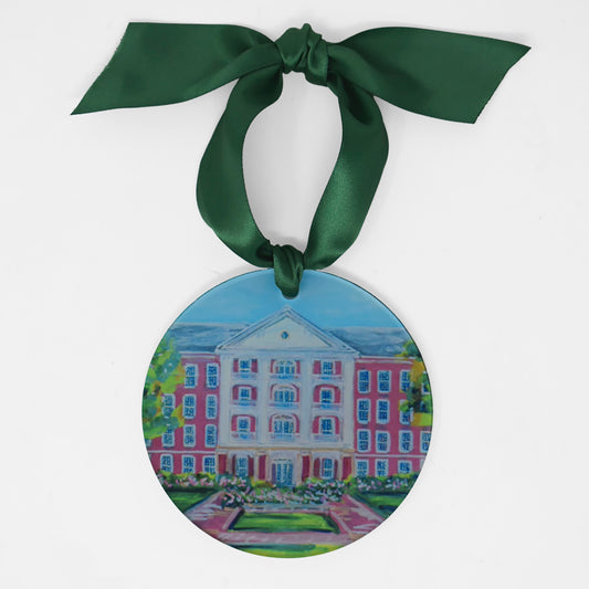 Peace College Landmark Acrylic Disc Ornament