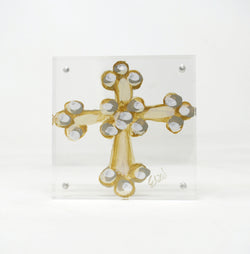 Peace Cross Acrylic Block
