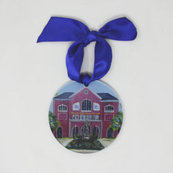 Presbyterian College Bailey Memorial Landmark Acrylic Disc Ornament