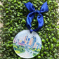 Raleigh Skyline Landmark Acrylic Disc Ornament