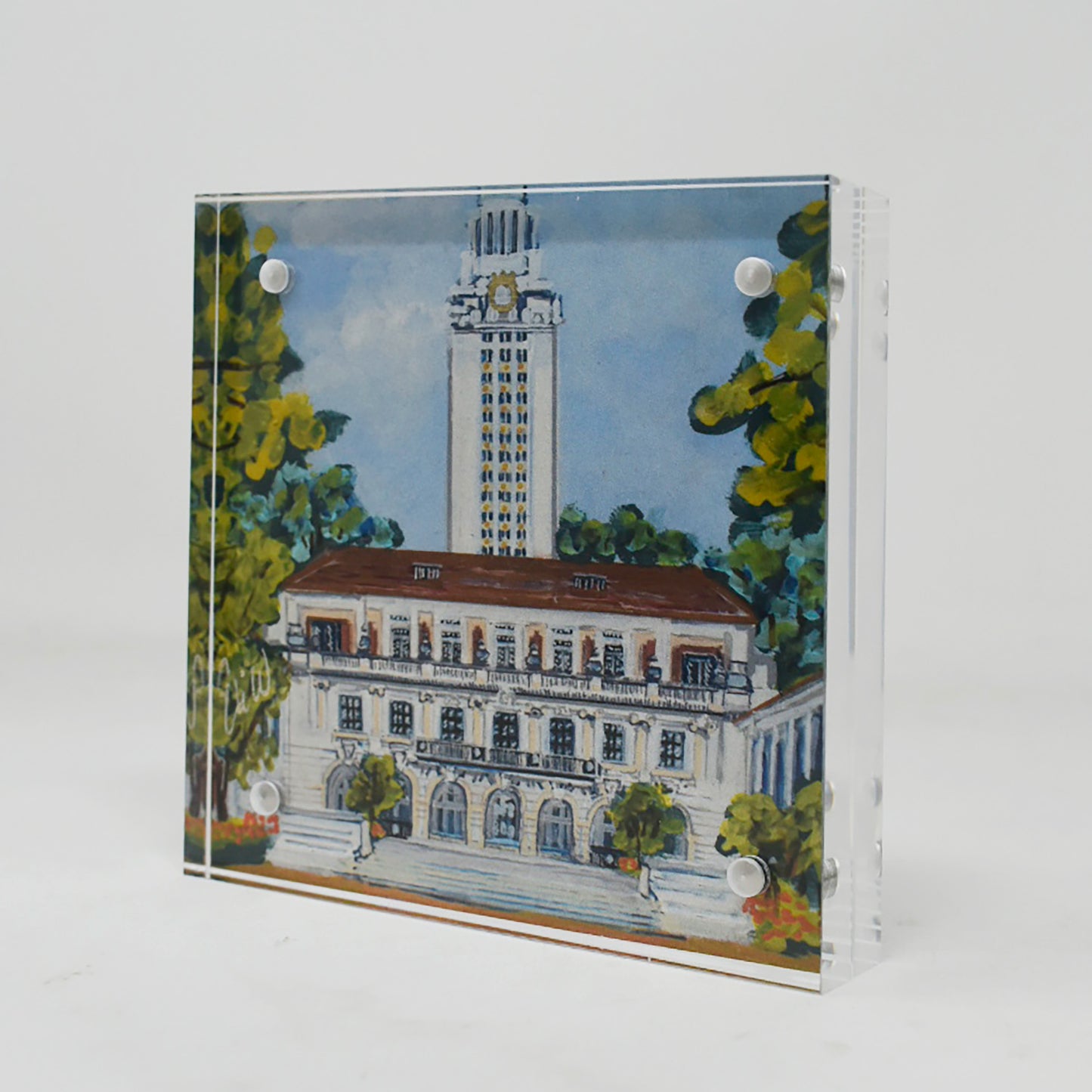 University of Texas Landmark Acrylic Block - 4x4