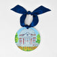 UVA Landmark Acrylic Disc Ornament