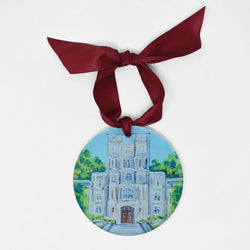 Virginia Tech Landmark Acrylic Disc Ornament