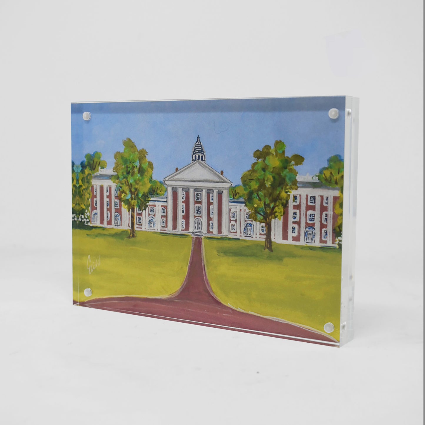 Washington and Lee Landmark Acrylic Block - 5x7