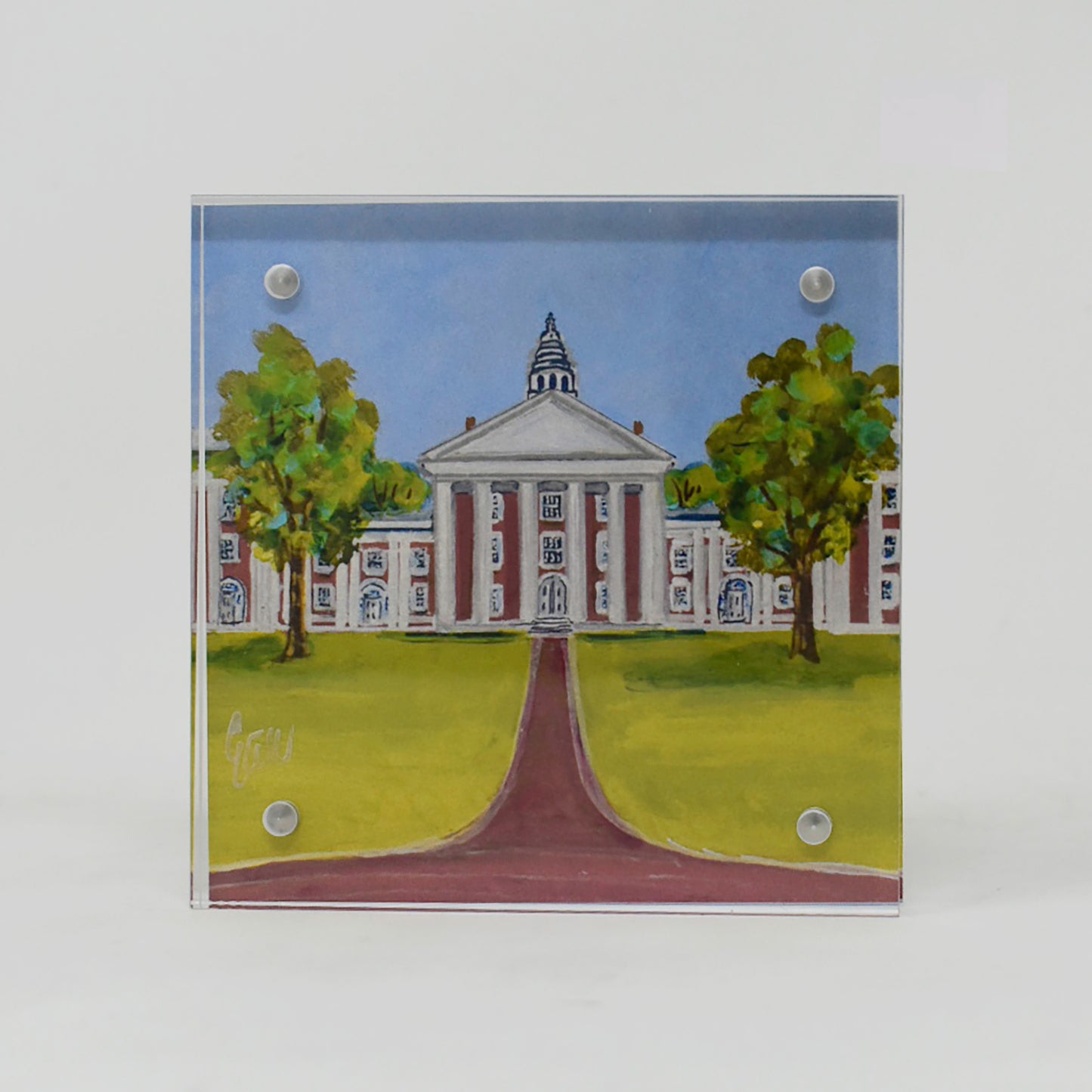 Washington and Lee Landmark Acrylic Block - 4x4