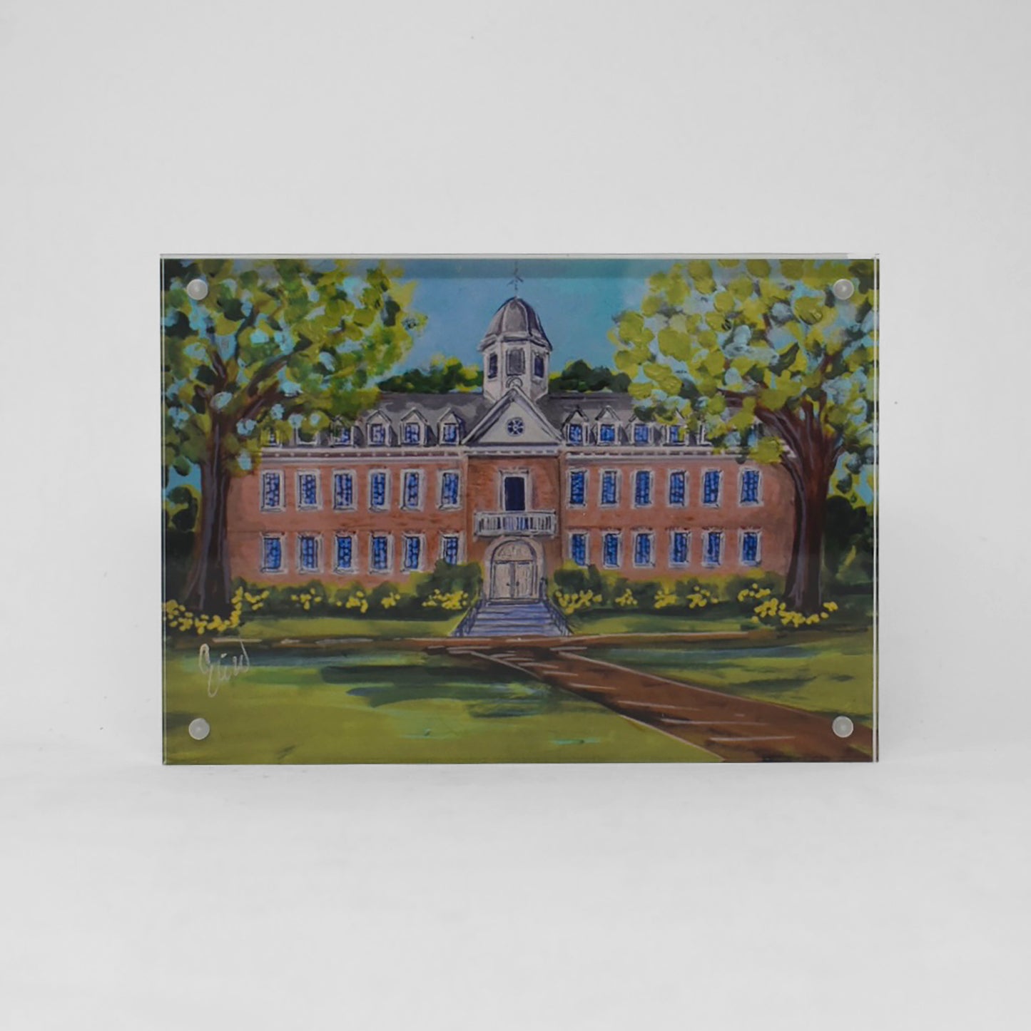 William and Mary Landmark Acrylic Block - 5x7