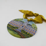 William and Mary Landmark Acrylic Disc Ornament