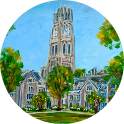 Yale University Landmark Acrylic Disc Ornament