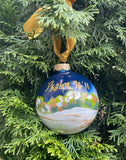 Believe Sheep Glass Ball Ornament