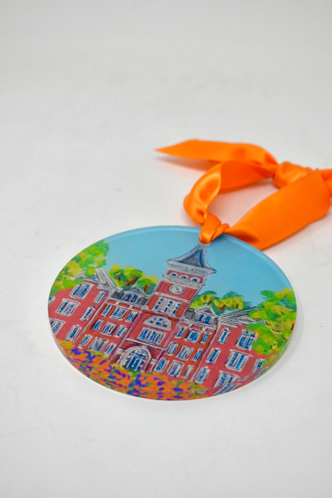 Clemson Landmark Acrylic Disc Ornament