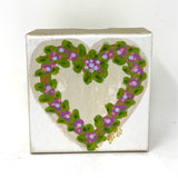 Heart Floral Art/Neutral Center