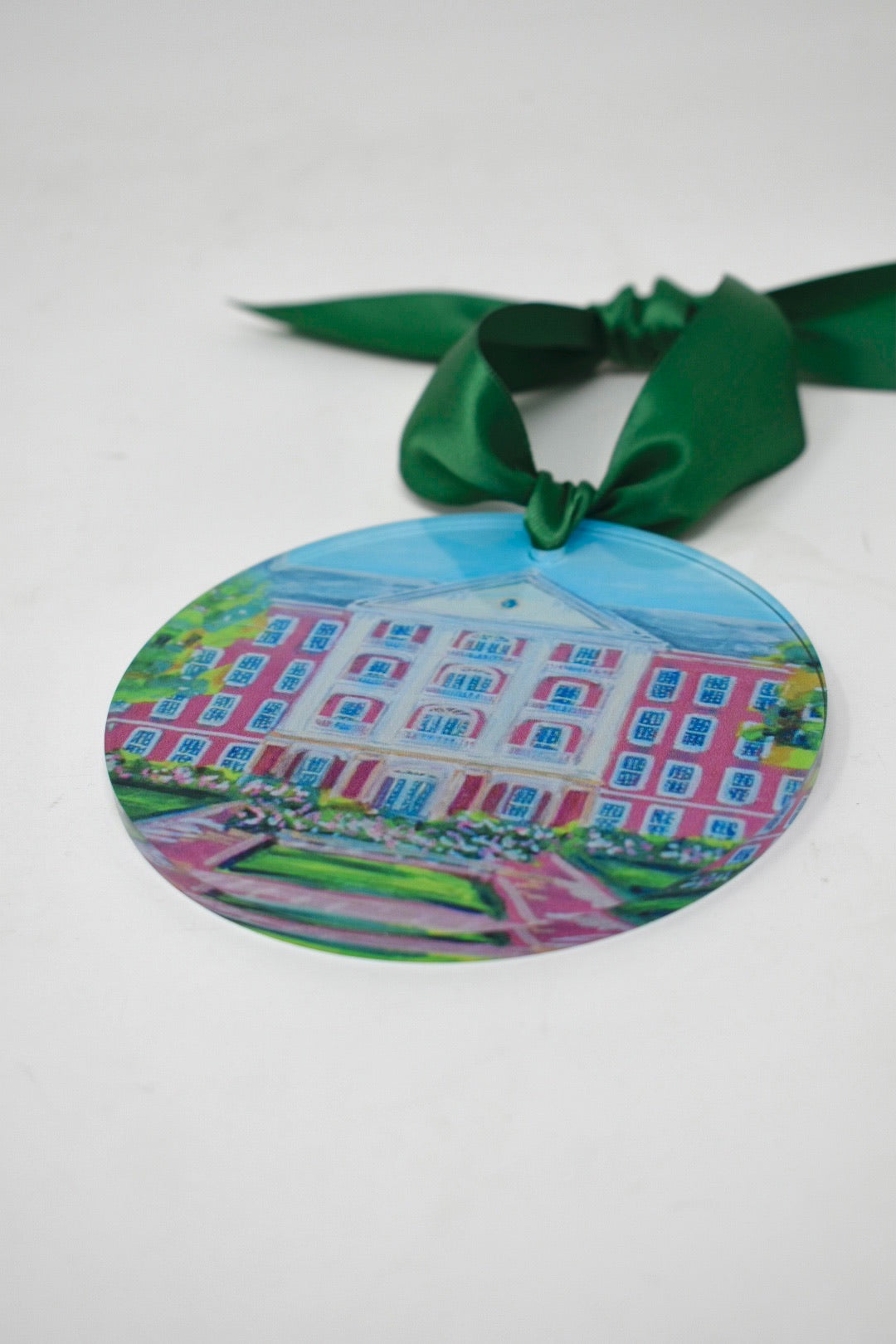 Peace College Landmark Acrylic Disc Ornament