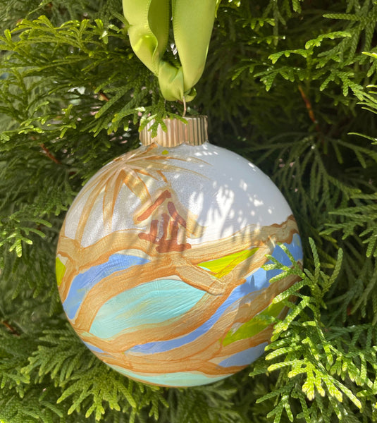 Church on A Hill 2023 Glass Ball Ornament