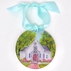 Saint Mary's School Landmark Acrylic Disc Ornament