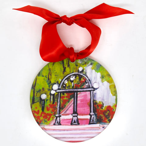 UGA Landmark Acrylic Disc Ornament