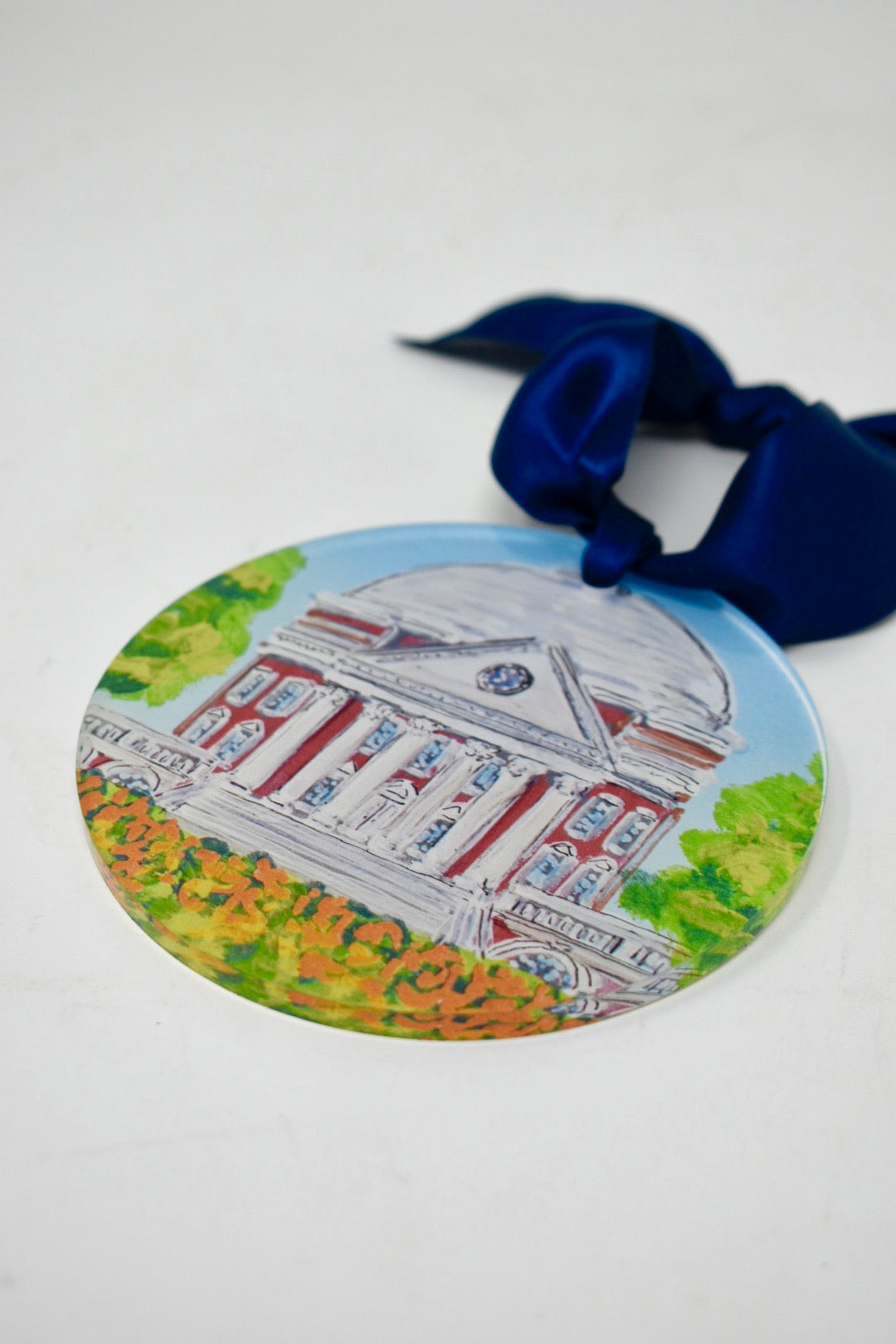 UVA Landmark Acrylic Disc Ornament