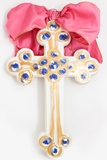 Hallelujah Cross (pink)