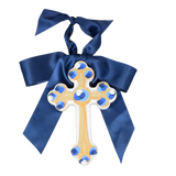 Blue Hallelujah Cross - 6"