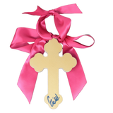 Pink Hallelujah Cross - 6"