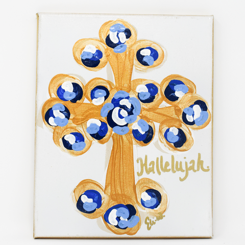 Hallelujah Cross Canvas