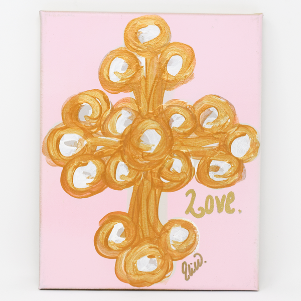 Love Cross Canvas