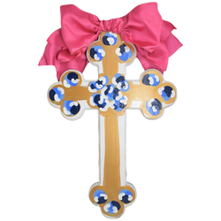 Pink Hallelujah Cross - 24"