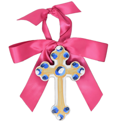 Pink Hallelujah Cross - 6"