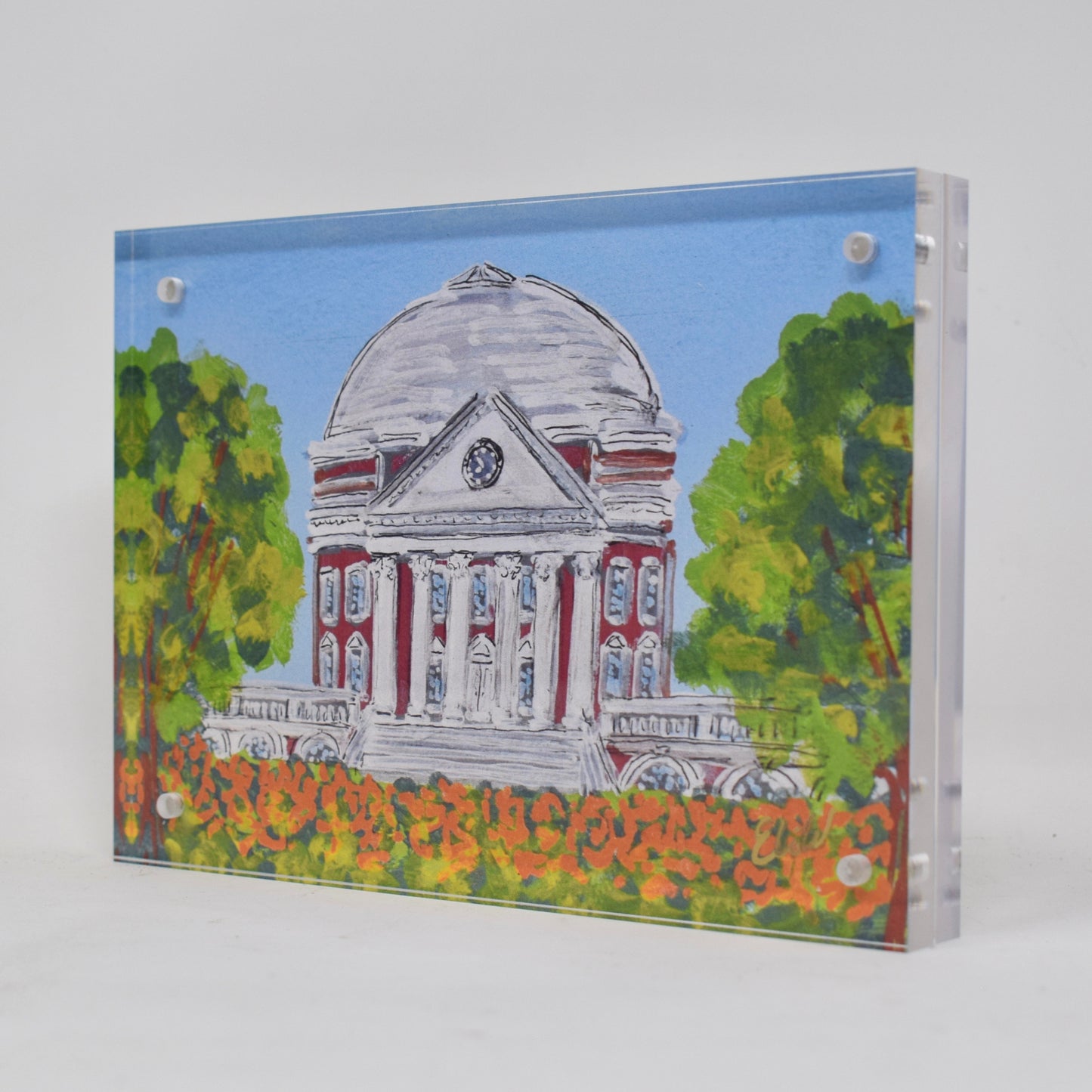 UVA Landmark Acrylic Block - 5x7